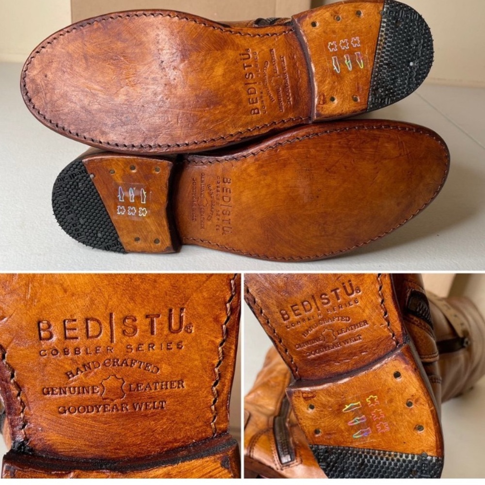 🔥NWT BED|STU Tess Windsor Tan Glaze Riding Boots Size 8.5 - Picture 11 of 13
